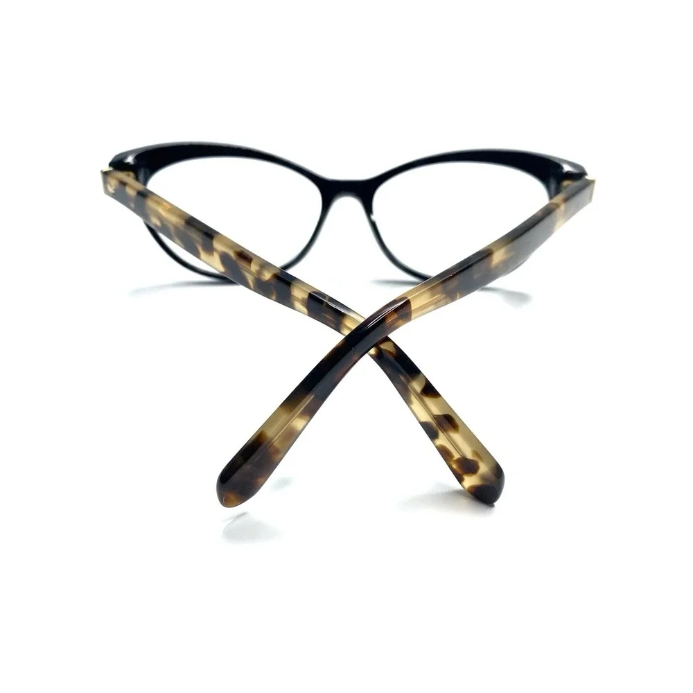 New Kate Spade Black Cat Eye Glasses Brown Tortoise Temples Steffi 807 51 15 135